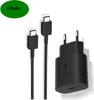 A black USB-C charger and cable set on a white background. Produktbild-Vorschau
