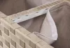 A close-up view of the interior construction of a fabric laundry basket, showing the woven exterior and the internal lining and support structure. Podgląd zdjęcia produktu