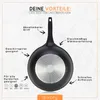 DIVORY Wok Pfanne 30cm mit Deckel - abnehmbarer Stielgriff, Produktbild-Vorschau 3