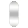 A tall, oval mirror with a gold frame against a white background. Podgląd zdjęcia produktu