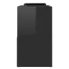 vidaXL Armoire TV noir brillant 104x30x52cm Bois composite Voir les images du produit 4