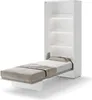 Schrankbett 90 x 200 Vertikal BC-03 Weiß Matt LENART BED Produktbild-Vorschau 1