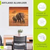 ARTland Wandbild Alu für Innen & Outdoor Elefanten II Produktbild-Vorschau 4