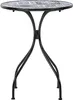 BELIANI Gartentisch Schwarz u. Blau aus Metall Mosaik Produktbild-Vorschau 5