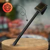 Spazzola per barbecue 3 in 1 con filo di rame, spugna e Anteprima dell’immagine prodotto 4