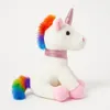 Plüschtier Einhorn 21 cm Weiß mit Horn Rosa und Schweif Produktbild-Vorschau 3