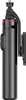 A black selfie stick with a red accent ring and a phone holder attachment is shown against a white background. Anteprima dell’immagine prodotto