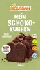 A package of Biovegan Mein Schokokuchen Backmischung (chocolate cake mix) with a picture of the finished cake. Produktbild-Vorschau