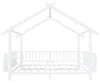 Metallbett 140x200 cm in Hausform Kinderbett Weiß – Produktbild-Vorschau 9