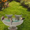 Vogeltränke mit zwei Vögeln Zement 25cm Vogeltränke Produktbild-Vorschau 3