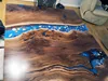Maßanfertigung Tisch Epoxidharz Epoxy Resin Fluss Echtes Produktbild-Vorschau 3