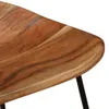 vidaXL Tabouret de bar 2 pcs. Bois massif acacia Voir les images du produit 4