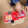 Holz Schraubbrett Motorikspielzeug Montessori Schraubbrett Produktbild-Vorschau 8