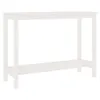 vidaXL Konsolentisch Weiß 110x40x80 cm Massivholz Kiefer Produktbild-Vorschau 1