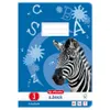 A notebook cover with a zebra image and educational graphics. Anteprima dell’immagine prodotto