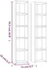 vidaXL CD-Regale 2 Stk. Räuchereiche 21x16x93,5 cm Produktbild-Vorschau 14