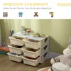 Meuble à tiroirs HOMCOM pour enfants, coffres de rangement Voir les images du produit 4