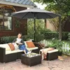 SONGMICS Sonnenschirm Ø 300 cm mit 32 LED-Lämpchen Produktbild-Vorschau 2