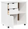vidaXL Armoire sur roulettes, 63,5 x 39 x 65,5 cm, bois Voir les images du produit 4