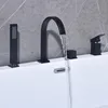 Homelody Badewannenarmatur 4 Loch Schwarz, Badewanne Produktbild-Vorschau 2