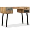 vidaXL Bureau en teck massif recyclé 110 × 50 × 76 cm Voir les images du produit 8