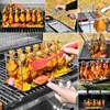 Edelstahl Hähnchenkeulenhalter Grillständer für 14 Produktbild-Vorschau 3