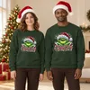 Grinchy Weihnachten Glitzer Strass Santa Ugly Christmas Produktbild-Vorschau 3