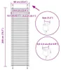 vidaXL Roleta plisowana czarna 60x200 cm szerokość tkaniny Podgląd zdjęcia produktu 6
