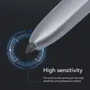 A close-up of a stylus pen tip with a digital graphic overlay and text. Produktbild-Vorschau