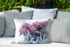 MuchoWow® Outdoor Kissen - Rosa Pfingstrosen auf Marmor - Produktbild-Vorschau 4