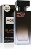 A bottle of Mexx Black Woman Eau de Parfum and its packaging are displayed against a white background. Náhľad obrázku produktu