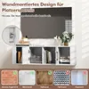 COSTWAY TV Schrank hängend, Fernsehtisch mit 4 Fächern & 2 Produktbild-Vorschau 5