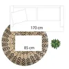 Jutový koberec, kulatý, Ø 120 cm, geometrický vzor Náhled obrázku produktu 9