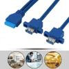 USB3.0 19PIN TO 2AF Front Motherboard Panel Mount Cable Voir les images du produit 4