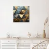 Wanduhr aus Glas mit Motiv Geometrische Wandkunst- 30 x 30 Produktbild-Vorschau 3