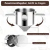 Faltbarer Kaffeefilter - Edelstahl Camping Kaffeefilter - Produktbild-Vorschau 2
