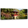 Leinwandbild Japanischer Garten Natur 150x50 Feeby Grün Produktbild-Vorschau 1
