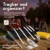 Recalma 18-teiliges BBQ Grillbesteck Set aus Edelstahl mit Produktbild-Vorschau 3