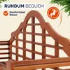 CASARIA® Panchina da Giardino Resistente in Legno Eucalipto Anteprima dell’immagine prodotto 7