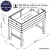 WONDERMAKE Grande plate-bande en bois de cerisier pour le Voir les images du produit 7