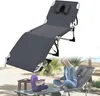 LZQ Sonnenliege klappbar, tragbar, Campingliege mit Produktbild-Vorschau 1