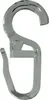 A single, silver-colored S-hook or curtain hook is shown against a white background. Náhľad obrázku produktu