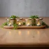 4er Set Windlicht Klar Glas H10cm Teelichthalter Tischdeko Produktbild-Vorschau 3