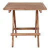 Bine petite table de jardin 50x50 cm, en teck massif. Voir les images du produit 2