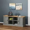 vidaXL Schuhbank VIGO Grau 106x35x45 cm Massivholz Kiefer - Produktbild-Vorschau 11