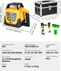 VEVOR Rotationslaser-Nivelliergerät, grüner Strahl, 500 m Produktbild-Vorschau 7
