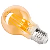 A single amber glass LED light bulb with a silver screw base, shown against a white background. Náhled obrázku produktu