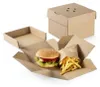 Scatola per hamburger 152x152x121 kraft 100 pz Anteprima dell’immagine prodotto 6