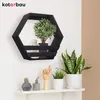 KOTARBAU® Hexagon Wandregal Schwarz 14x47x41 cm Hexagon Produktbild-Vorschau 2