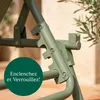CASABEL Chaise Longue Pliante Verte pour jardin, transat Voir les images du produit 8